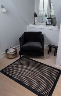 Dot Dørmåtte Sort / Beige 130x90 cm