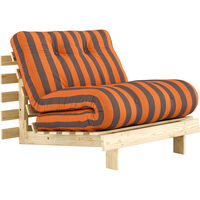 Roots Sovesofa 90x200 cm Orange / Brun