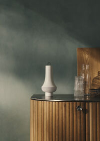 Tomoshi Bordlampe Bærbar Hvit