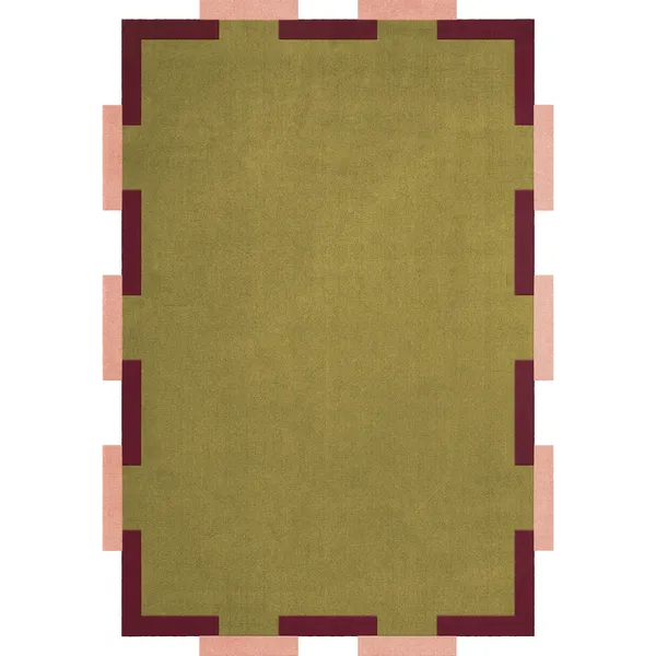 Teklan Fregio Ullteppe 300x400 cm Olive / Blush