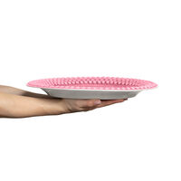 Bubbles Ovalt Fat 35 cm Rosa