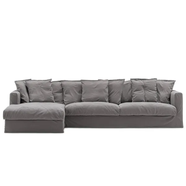Stopning Til Le Grand Air 3-seter Sofa Bomull Divan Venstre Grå