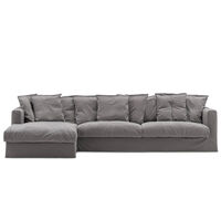 Stopning Til Le Grand Air 3-seter Sofa Bomull Divan Venstre Grå