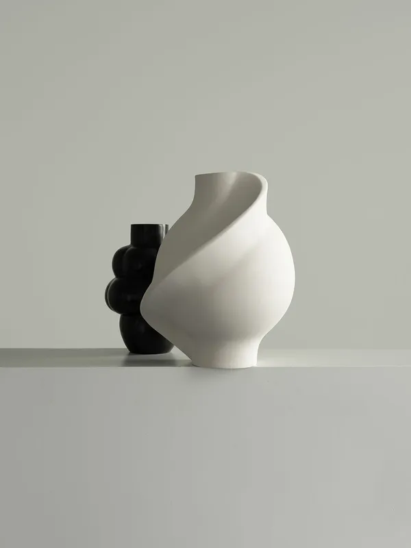 Pirout 02 Vase 42 cm Raw White