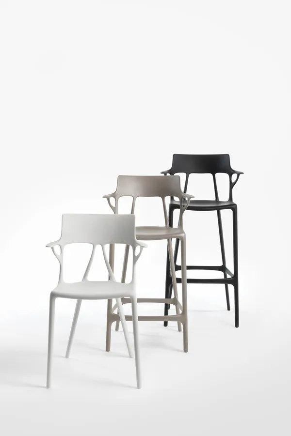 A.I. Barstol Resirkulert 75 cm Svart