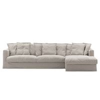 Le Grand Air Kolmipaikkainen Sohva Pellava Divaani Oikea Future Grey