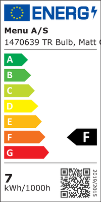Tr Bulb Pendel Mat / Sort
