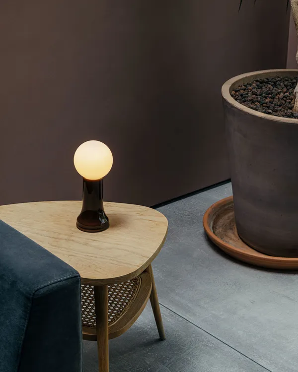 Shore Table Lamp Bottle Brown