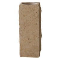 Edge Vase Medium Limestone