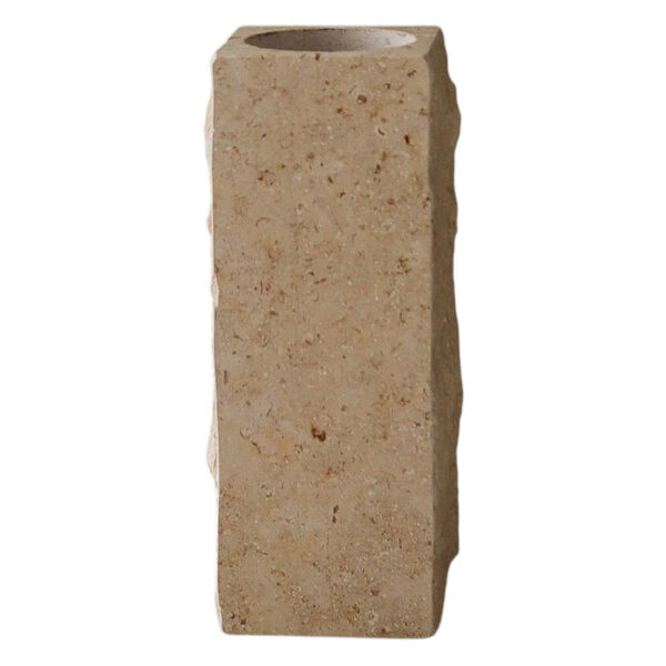 Edge Vase Medium Limestone