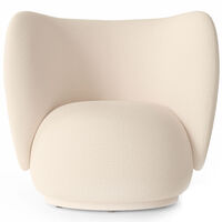 Rico Wool Bouclé Loungestol Off-white