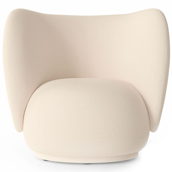 Rico Wool Bouclé Loungestol Off-white