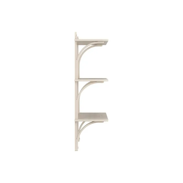 Levi Vägghylla 90 cm Medium Aluminium / Naturlack Ek