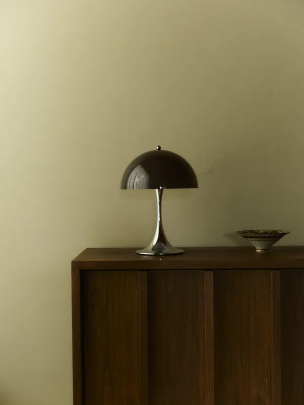 Panthella 250 Bordlampe Bærbar Original Opal Brown