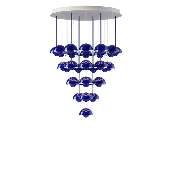 Flowerpot VP10 Ljuskrona 31 St Ø89 Cobalt Blue