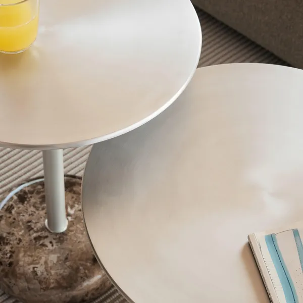 Ton Sidebord Lille Brun Marmor