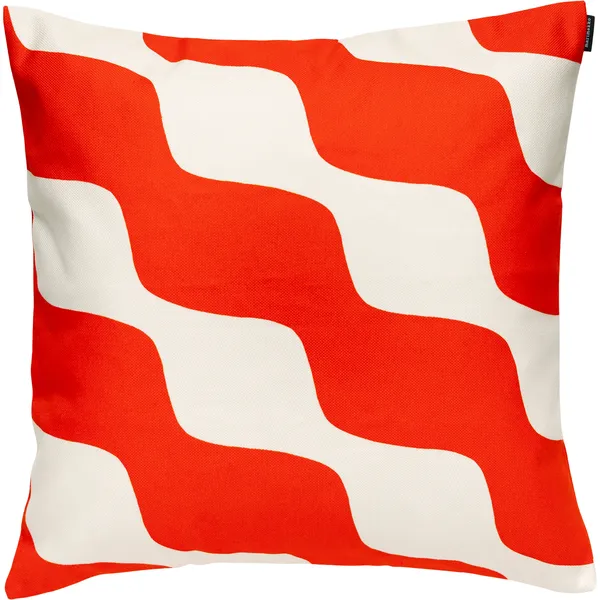 Taifuuni Kuddfodral 50x50 cm Off-White / Orange Red