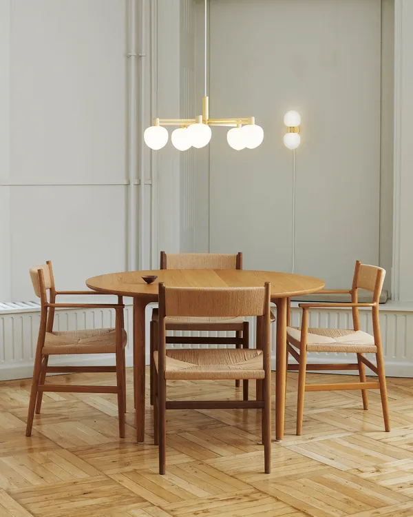 Arv Lenestol Med Vevd Sete / Rygg Fumed Eik