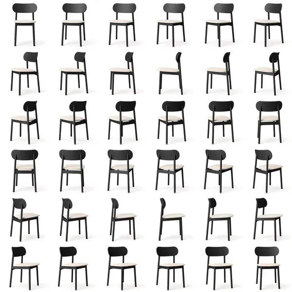 Elephant Stol Sort / Beige Breeze