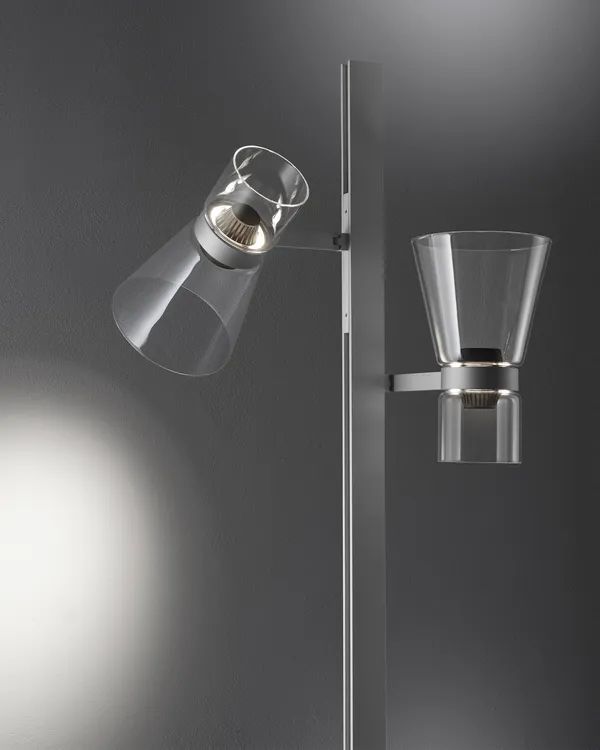 Floor Lamp Cone 2 Silver