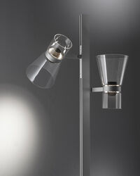 Floor Lamp Cone 2 Silver