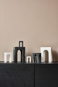 Arkis Bookend Bokstöd 3 Delar Vit
