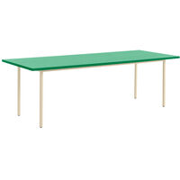 TwoColour Bord 240x90 cm Ivory / Green Mint