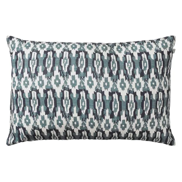 Ikat Delhi Cushion Indoor/Outdoor 40x60 cm Heaven Blue/Beige