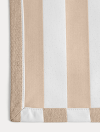 Wide Stripe Lasinaluset 10x10 cm 4-pakkaus Beige