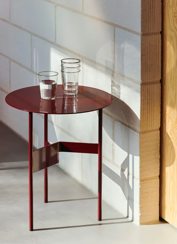 Shim Soffbord Ø45 cm Bordeaux