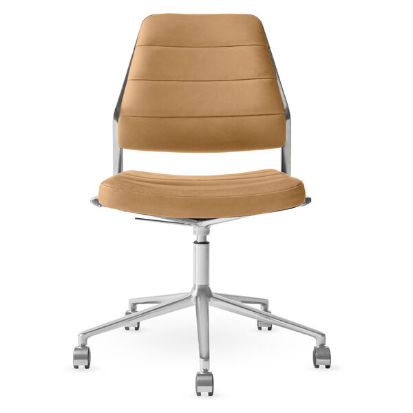 454+ Drejestol Med hjul Camel Leather