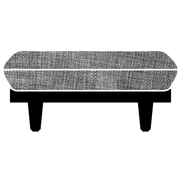 Paletti Upholstery For Footstool Rock Grey