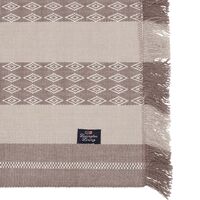 Jacquard Striped Bordstablett 40x50 cm Vit/Beige
