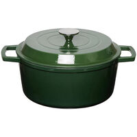 Støpejernsgryte 5 L Glossy Green