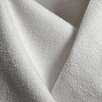 Grand 3-Sitssoffa Divan Vänster Bouclétyg Steam White