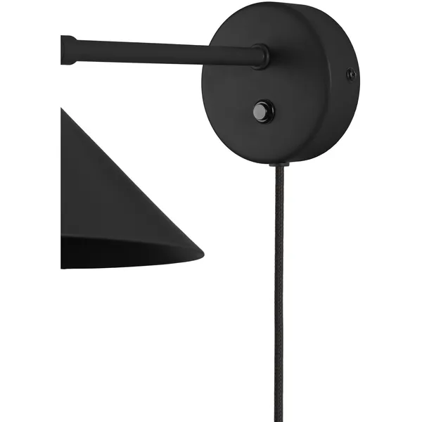 Cannes Vegglampe Svart