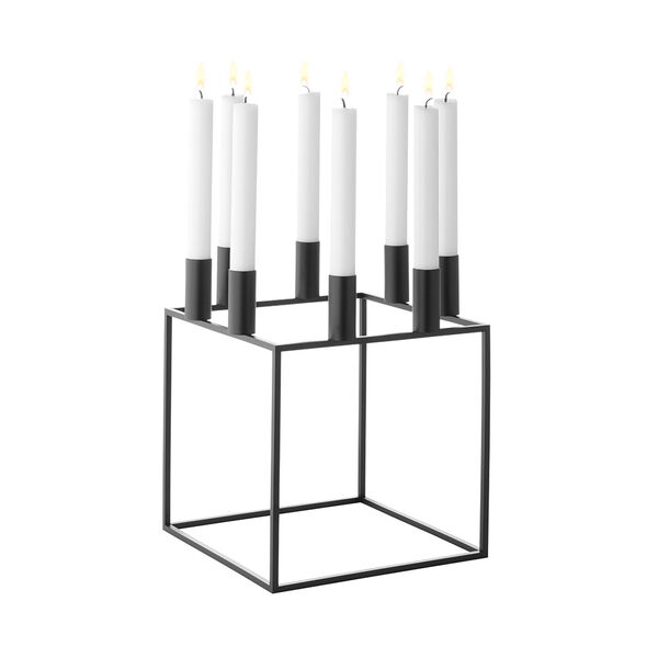 Kubus 8 Ljusstake Svart