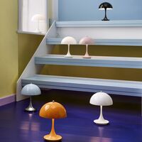 Panthella 160 Bordlampe Bærbar Sort