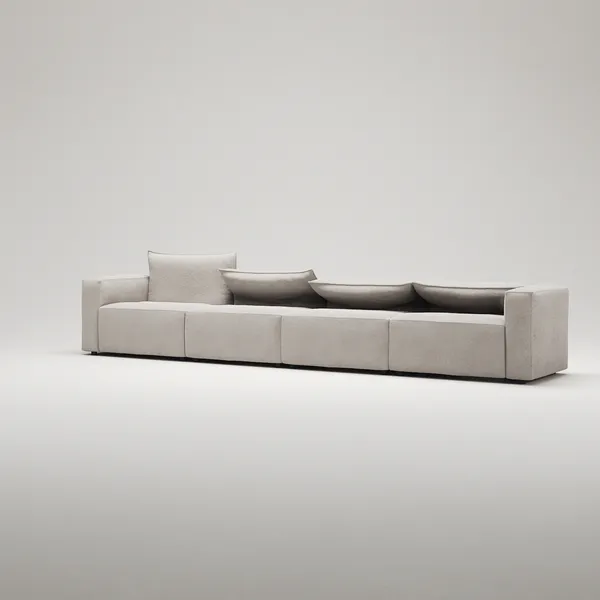 Moore 4-Personers Sofa Plush Beige