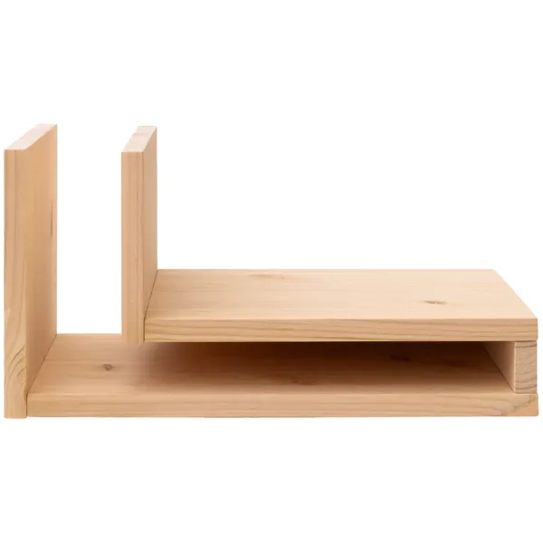 F-Shelf Væghylde Højre Fyrretræ