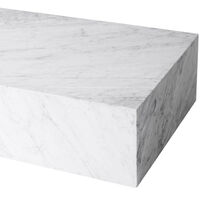 Plinth Low Sofabord 100x60 cm Carrara Marmor