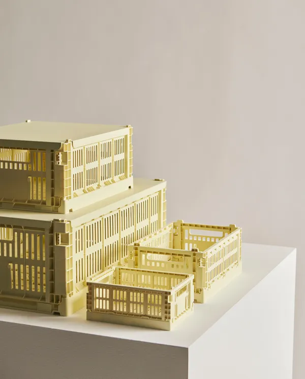 Colour Crate Small Oppbevaring Light Yellow
