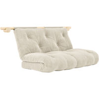 Hooked Madrass Med Beslag 135x200 cm Raw / Ivory