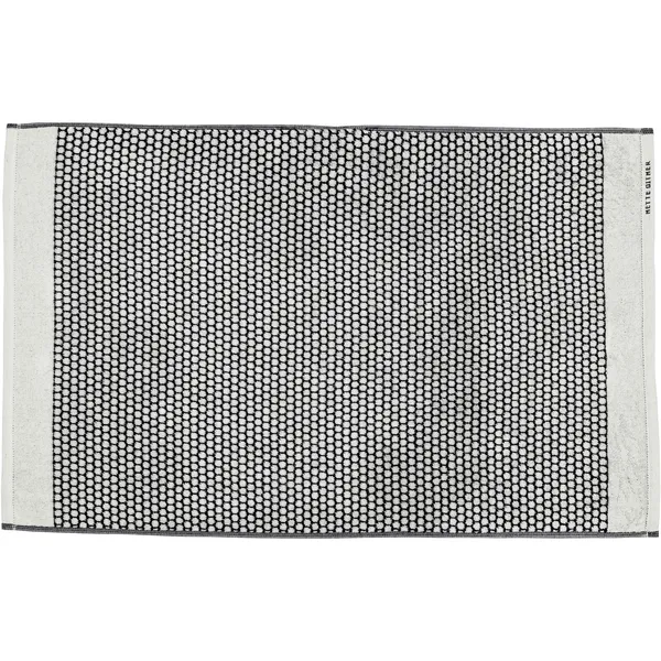 GRID Badematte 50x80 cm Sort/Off-white