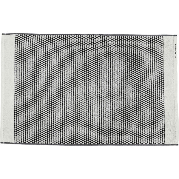 GRID Bademåtte 50x80 cm Sort/Offwhite