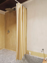 Chambray Duschdraperi 160x205 cm Warm Yellow