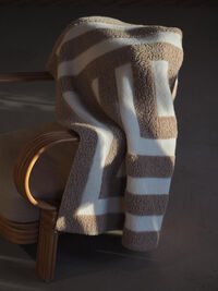Labyrinth Pledd 150x190 cm Hvit / Beige