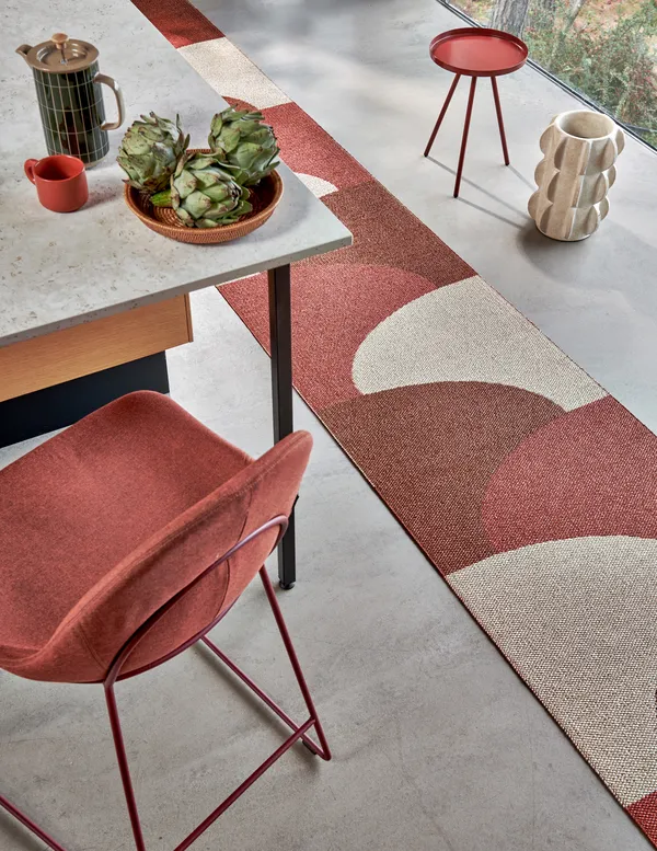 Hill Teppe 70x270 cm Brick / Rust / Cream