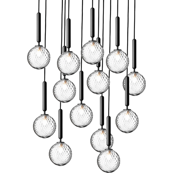 Miira 13 Ljuskrona 920 mm Rock Grey / Klar