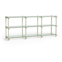 Woody Hyllykkö 2.0 Low Smokey Grey Beech / Clear Glass